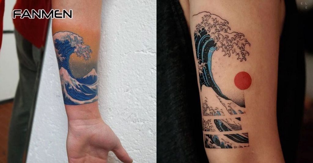 Hình xăm sóng biển