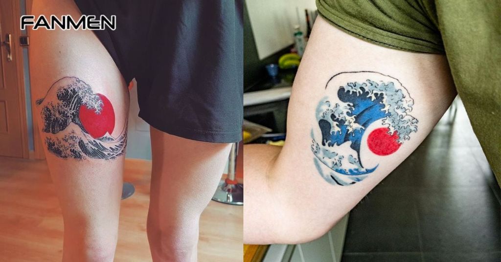 Hình xăm sóng biển