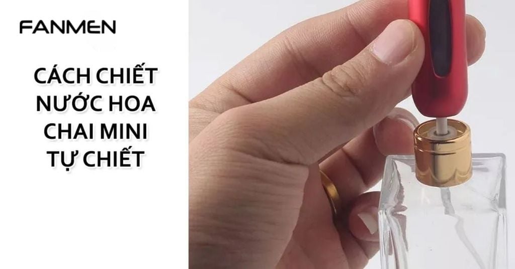 Cách chiết  body mist bằng chai mini tự chiết