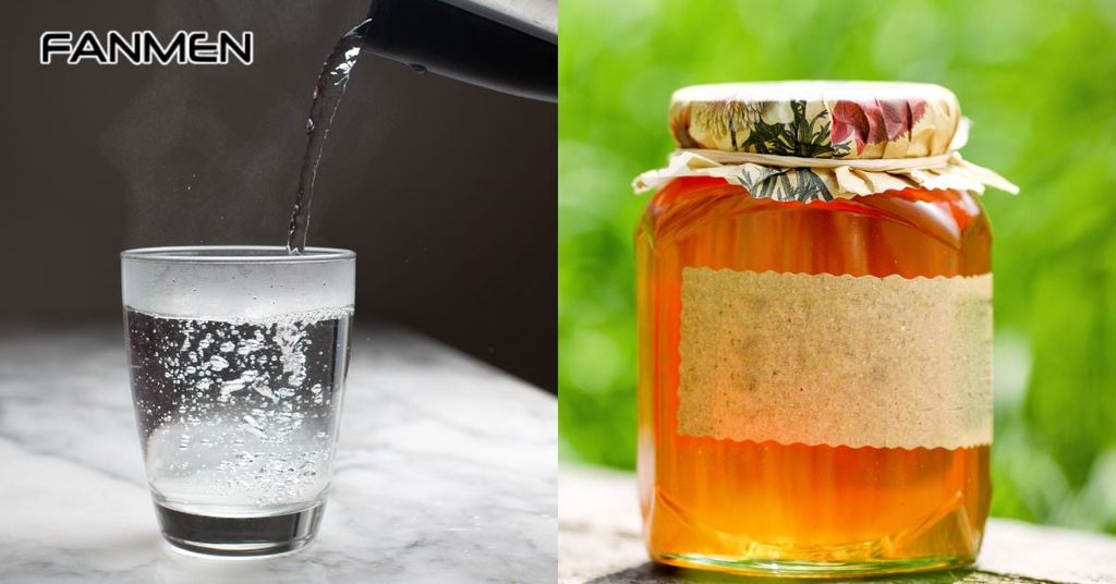 Súc miệng bằng kết hợp mật ong và nước ấm