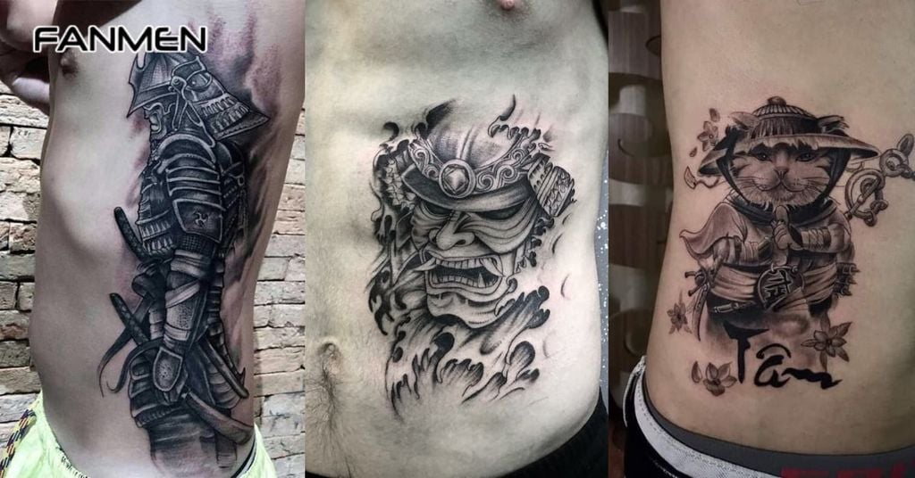 Hình xăm eo nam phong cách Nhật Bản 2