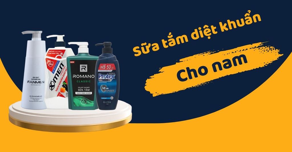 sữa tắm diệt khuẩn cho nam