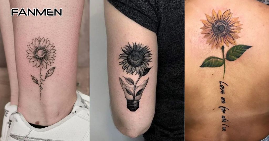 Vị trí xăm hình hoa hướng dương phù hợp