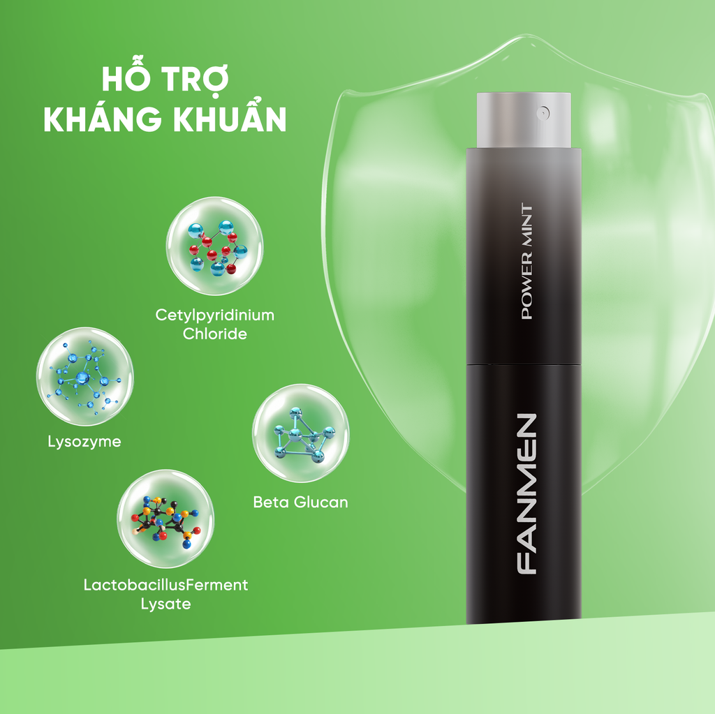 Xịt miệng vị ocean cool hỗ trợ kháng khuẩn