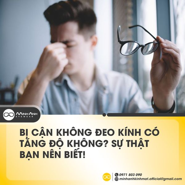 Bị cận không đeo kính có tăng độ không? Sự thật bạn nên biết!