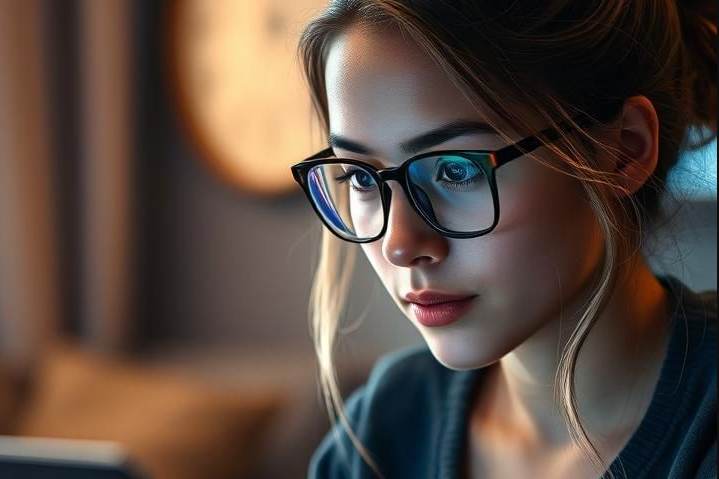 Không cận có nên đeo kính chống ánh sáng xanh?