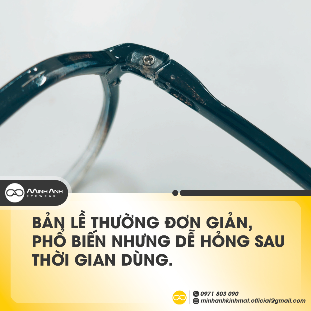 Bản Lề Thường đơn giản, phổ biến nhưng dễ hỏng sau thời gian dùng.