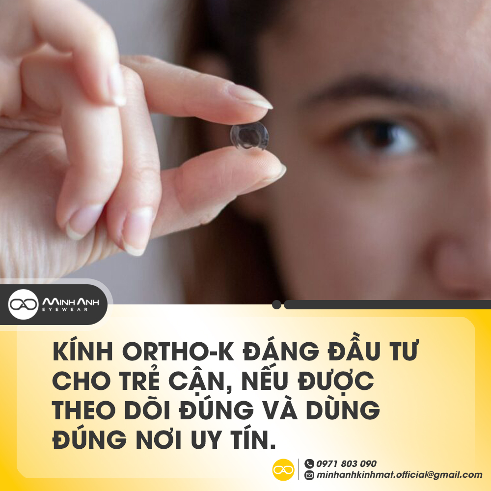 Kính Ortho-K đáng đầu tư cho trẻ cận, nếu được theo dõi đúng và dùng đúng nơi uy tín.