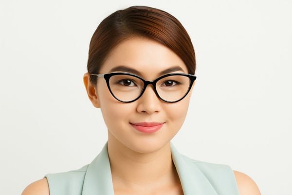gọng kính mắt mèo hợp với khuôn mặt nào