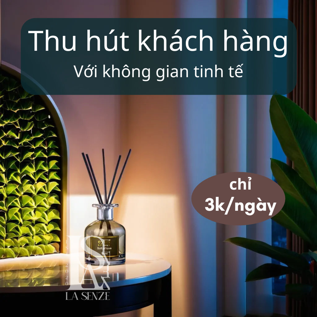 THU HÚT KHÁCH HÀNG VỚI BỘ KHUẾCH TÁN TINH DẦU NƯỚC HOA CAO CẤP