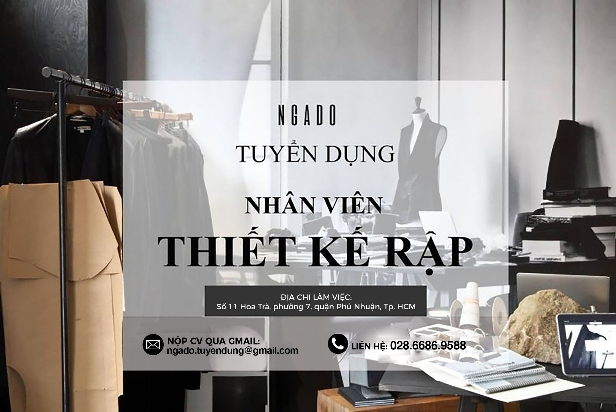 NGADO tuyển dụng: NHÂN VIÊN THIẾT KẾ RẬP - SƠ ĐỒ