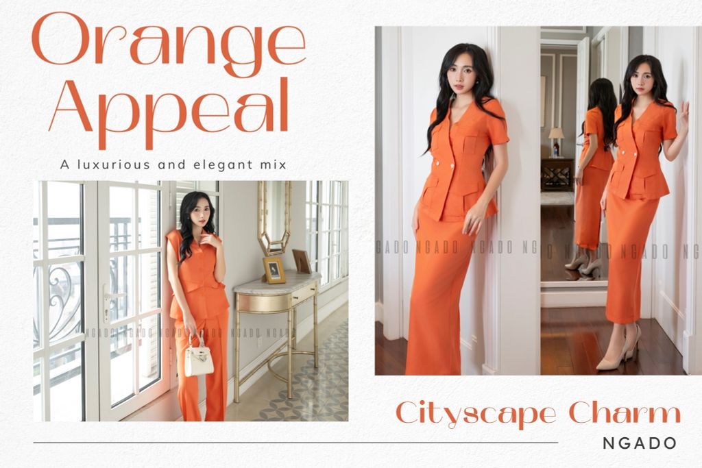 Mix-match cá tính cùng gam màu cam