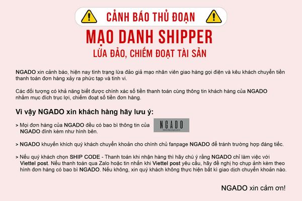 [Cảnh Báo] Xuất Hiện Cuộc Gọi Mạo Danh NGADO Giao Hàng – Khách Cẩn Thận!