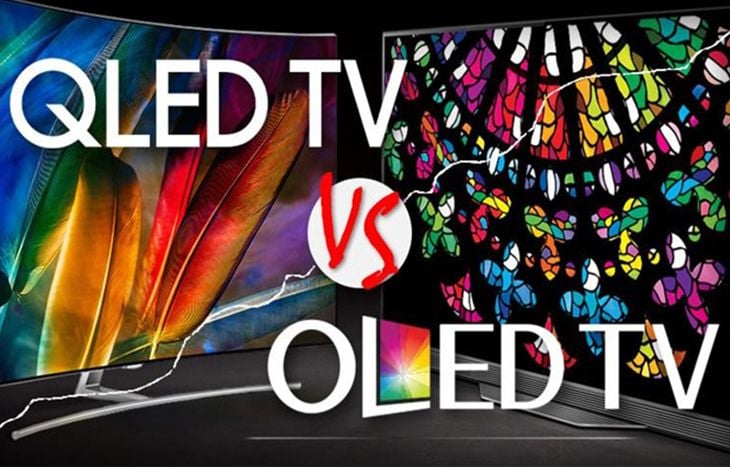 So sánh sự khác nhau giữa công nghệ TV OLED và QLED