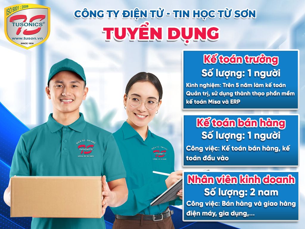 Điện Máy Từ Sơn tuyển dụng tháng 11/2024
