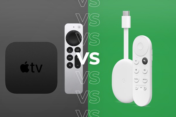 So sánh giữa Chromecast with Google TV 4K và Apple TV 4K 2022