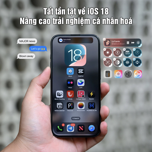 Tất tần tật về iOS 18: Nâng cao trải nghiệm cá nhân hóa
