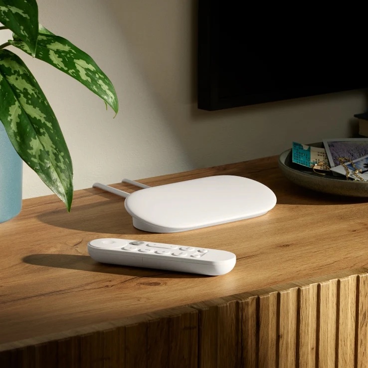 Google TV Streamer 4K 2024. Thiết kế mới. Mạnh hơn. Thông minh hơn.