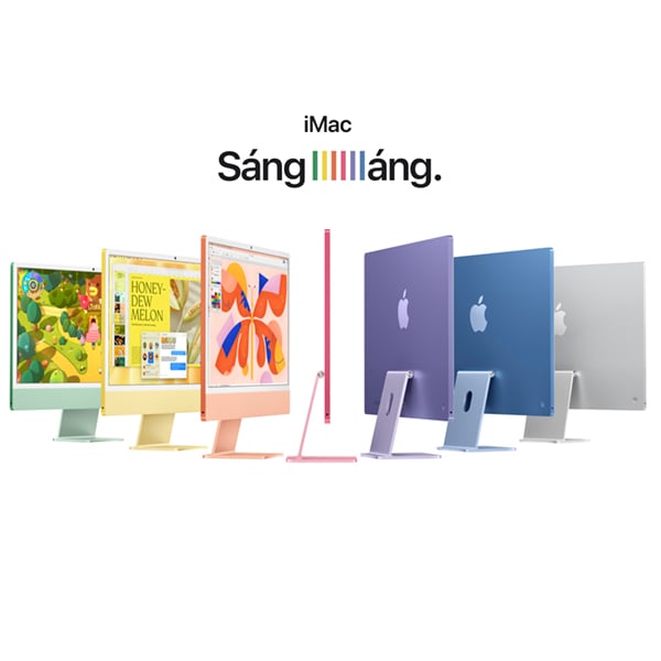Apple ra mắt iMac M4 2024: Thiết kế không đổi, chip M4 mạnh gấp 2