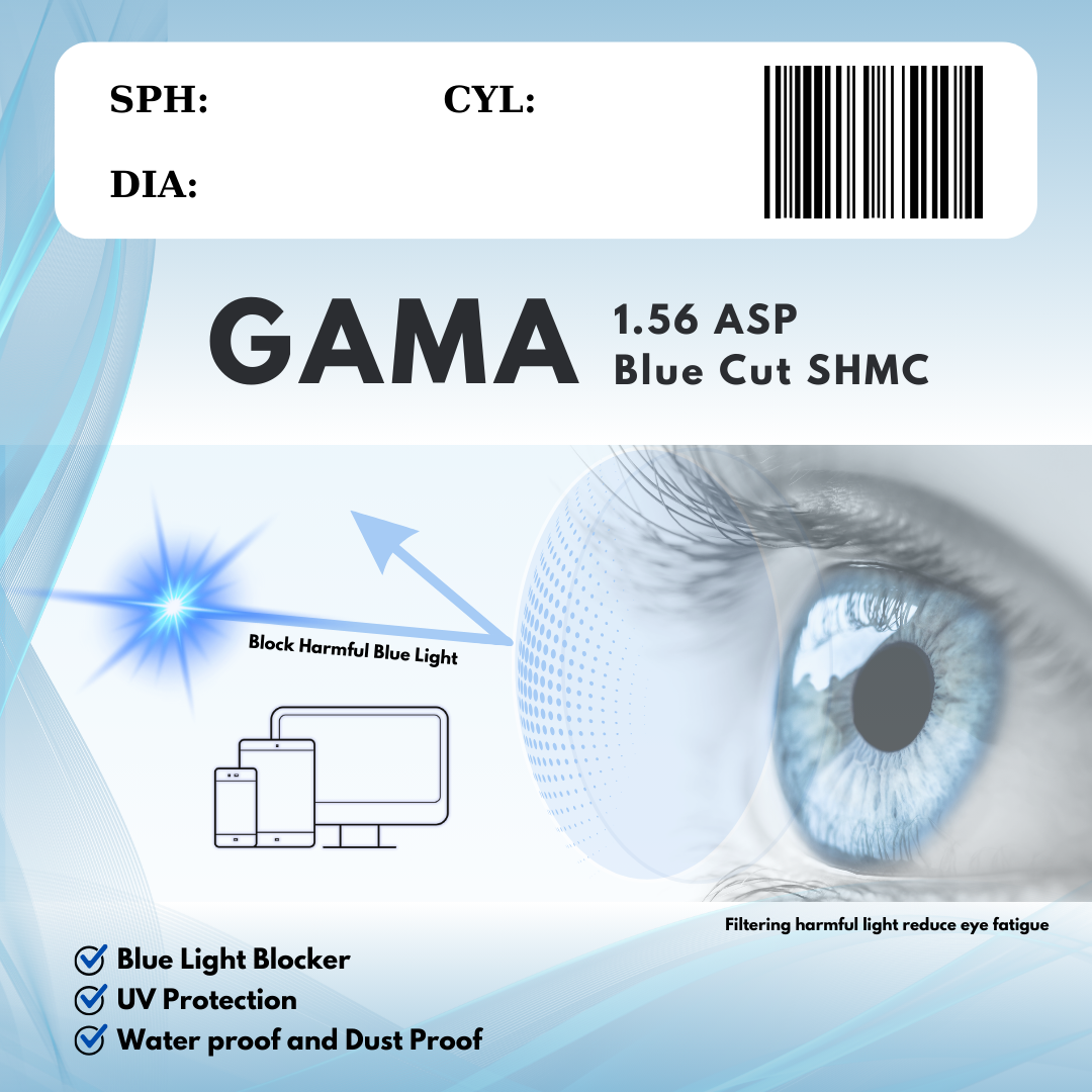 GAMA Tròng Kính Chống Ánh Sáng Xanh – Bảo Vệ Đôi Mắt Toàn Diện Từ Mắt Kính Zay