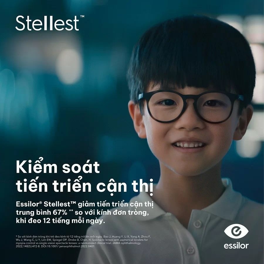 Essilor Stellest - Tròng kính kiểm soát cận thị