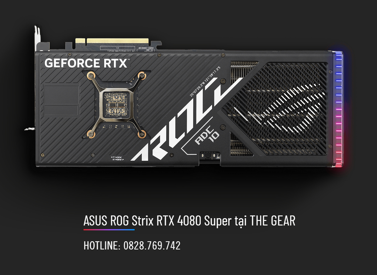 Card màn hình ASUS ROG Strix GeForce RTX 4080 SUPER 16GB GDDR6X OC Edition (ROG-STRIX-RTX4080S-O16G-GAMING)