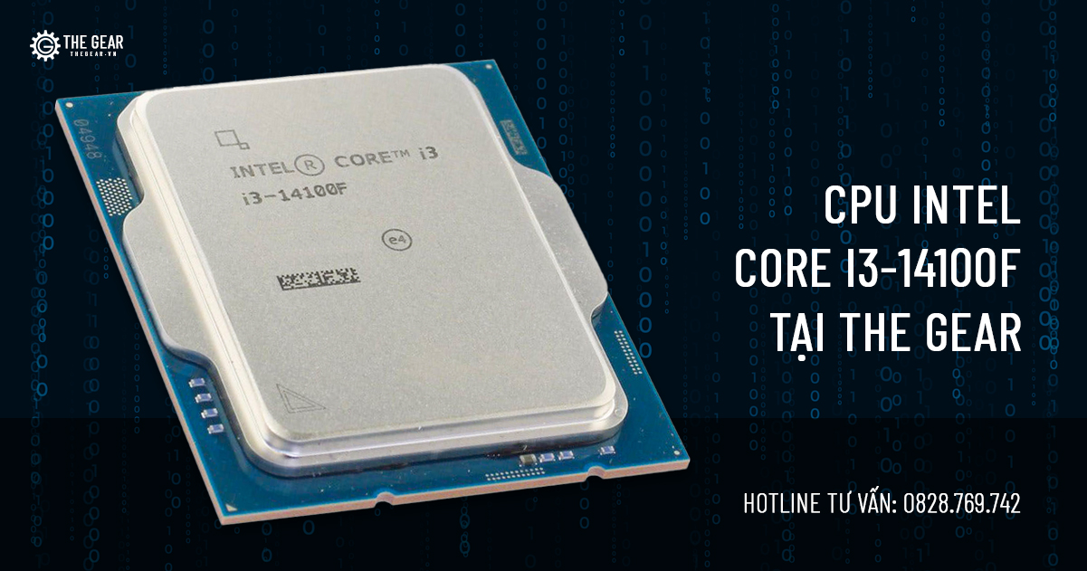 Bộ vi xử lý Intel Core i3 14100F / Turbo up to 4.7GHz / 4 Nhân 8 Luồng / 12MB / LGA 1700