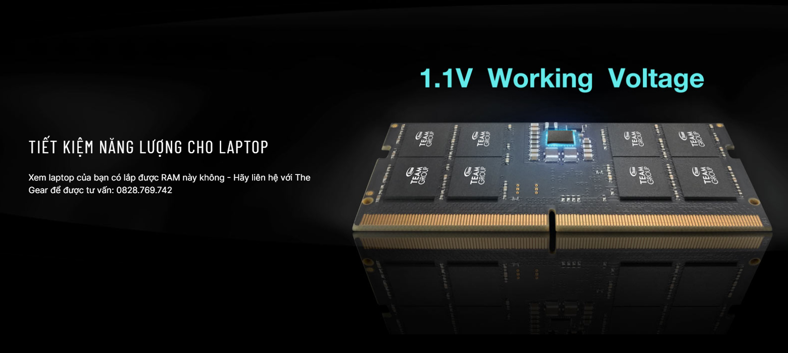 Ram Laptop TeamGroup Elite 8GB DDR5-5600Mhz