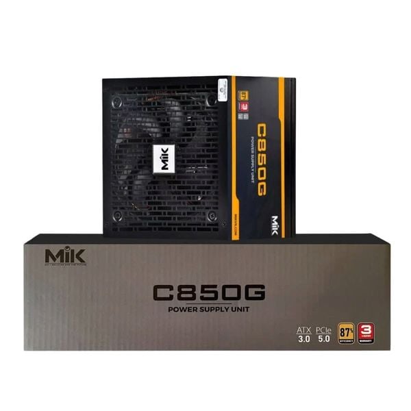Nguồn MIK C850G 80 Plus Gold (ATX 3.0 - PCIE 5.0): Công Nghệ Đỉnh Cao Cho Hệ Thống Tương Lai
