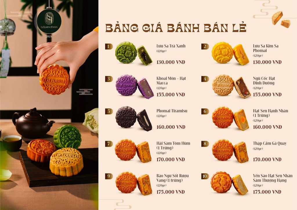Bảng Giá Bánh Trung Thu 2024
