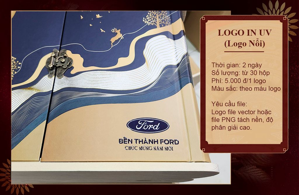 In Logo quà Tết 2024