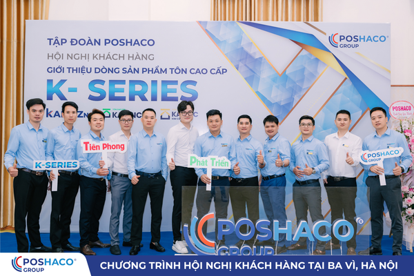Poshaco Group giới thiệu dòng Tôn cao cấp K-Series tới hơn 30 đại lý tại Ba Vì, Phú Thọ