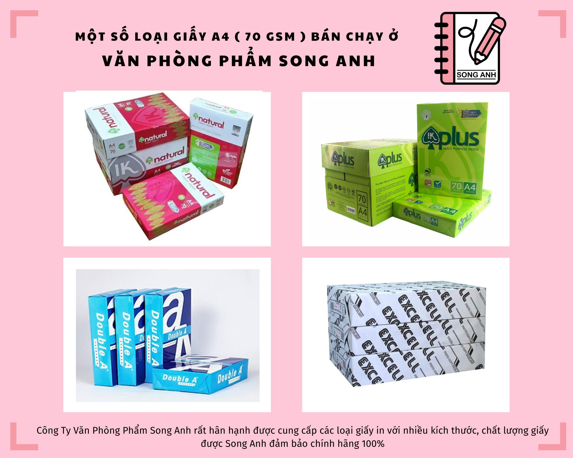 Giấy A4 80gsm vs 70gsm: Nên chọn loại giấy nào cho bản in hoàn hảo?