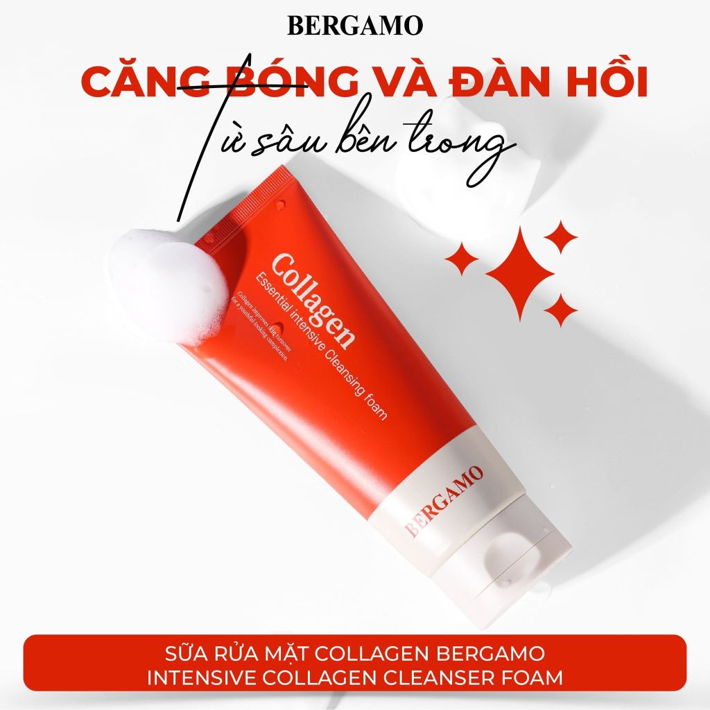 SỮA RỬA MẶT COLLAGEN BERGAMO INTENSIVE COLLAGEN CLEANSER FOAM - CĂNG B ...