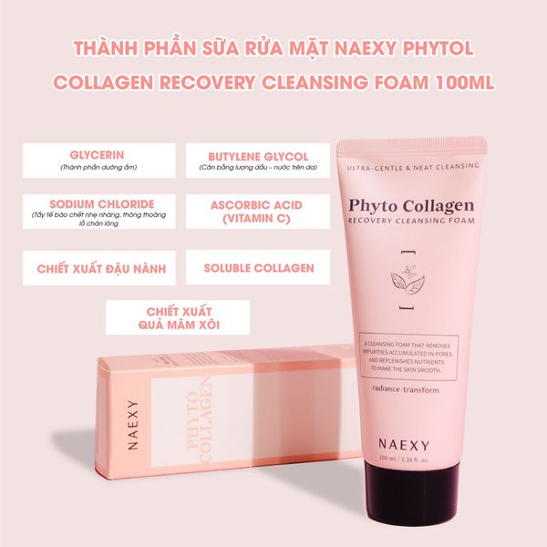 Sữa rửa mặt Naexy Phyto Collagen 1