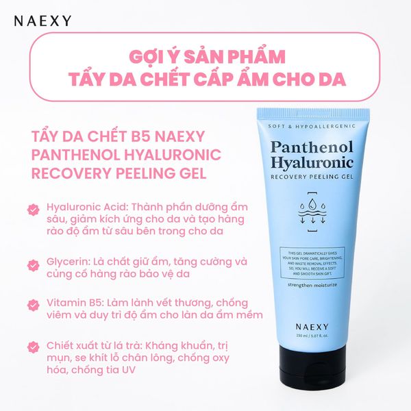 Tẩy da chết B5 Naexy Panthenol Hyaluronic Recovery Peeling Gel 150ml