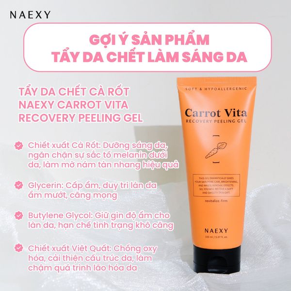 Tẩy da chết cà rốt Naexy Carrot Vita Recovery Peeling Gel 150ml