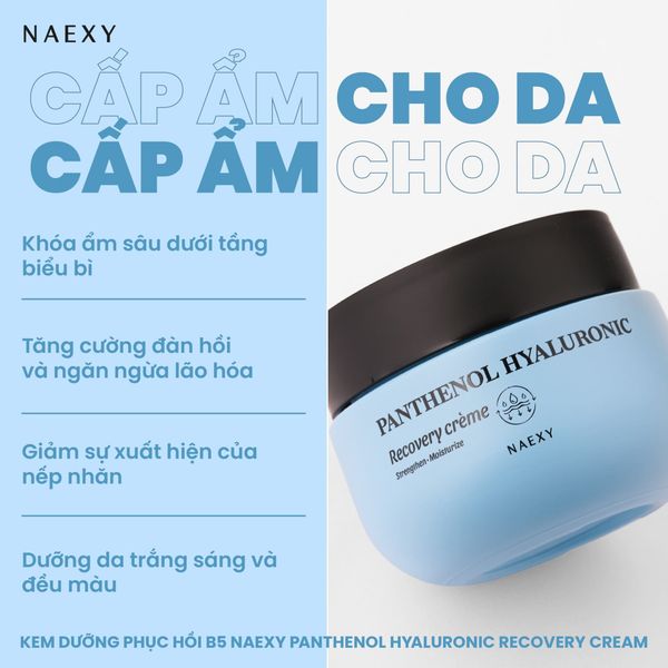 Kem dưỡng da Naexy Panthenal Hyaluronic Recovery Cream 50g