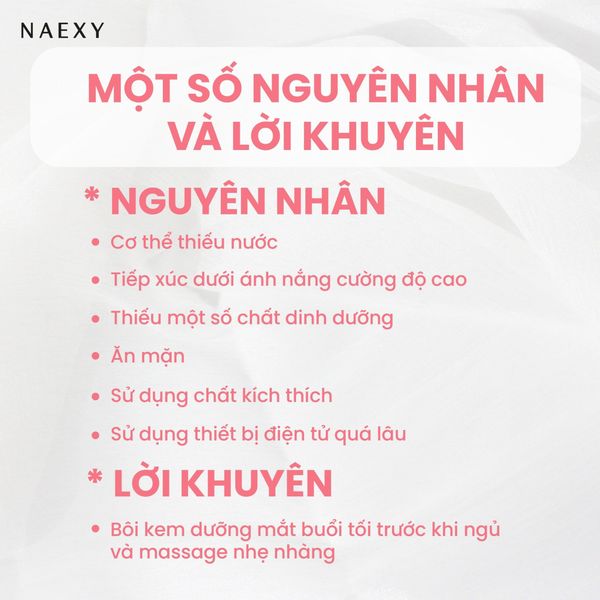 MỘT SỐ NGUYÊN NHÂN VÀ LỜI KHUYÊN