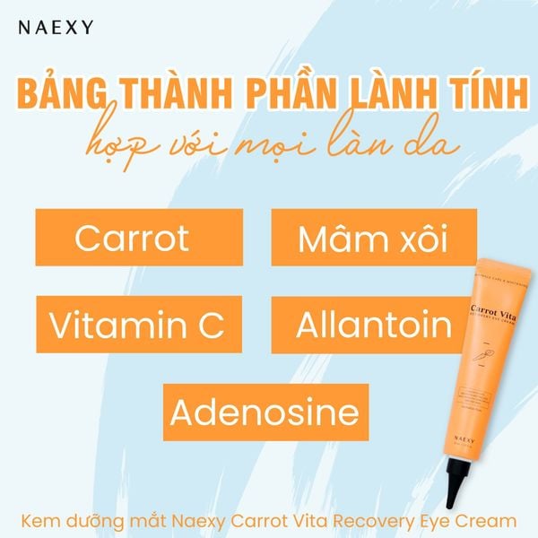 Bảng thành phần lành tính phù hợp với mọi làn da