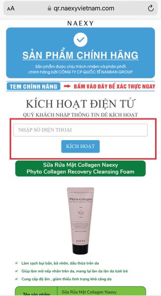 HƯỚNG DẪN SỬ DỤNG TEM CHỐNG HÀNG GIẢ NAEXY 4