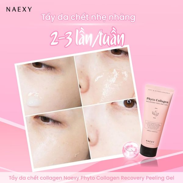 Tẩy da chết nhẹ nhàng 2 đến 3 tuần 1 lần