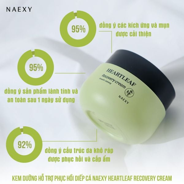 KHÁCH HÀNG NÓI GÌ VỀ KEM DƯỠNG HỖ TRỢ PHỤC HỒI DIẾP CÁ NAEXY HEARTLEAF RECOVERY CREAM