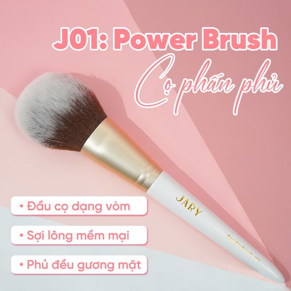 THÔNG TIN VỀ CỌ PHẤN PHỦ ĐẦU TRÒN JARY POWDER BRUSH J01