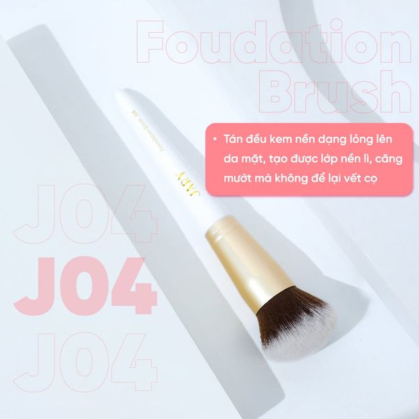 CỌ TÁN KEM NỀN JARY FOUNDATION BRUSH J04 CÓ CÔNG DỤNG GÌ?