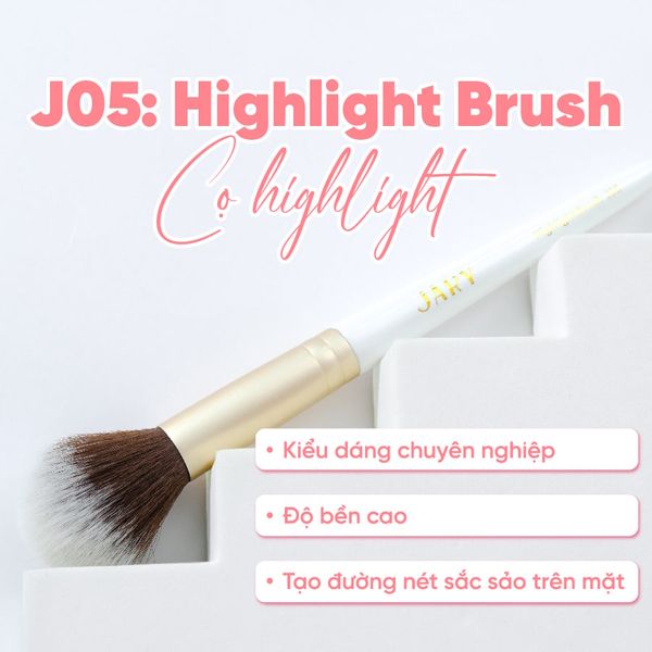 THÔNG TIN VỀ CỌ TÁN PHẤN BẮT SÁNG JARY HIGHLIGHT BRUSH J05