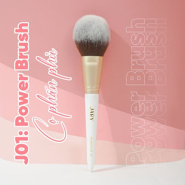 HƯỚNG DẪN SỬ DỤNG CỌ PHẤN PHỦ ĐẦU TRÒN JARY POWDER BRUSH J01