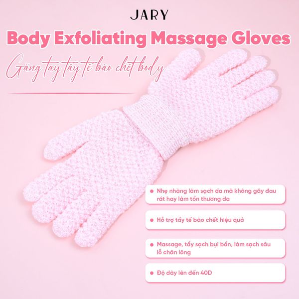 THÔNG TIN VỀ GĂNG TAY TẨY TẾ BÀO CHẾT DÀY 40D JARY BODY EXFOLIATING MASSAGE GLOVES