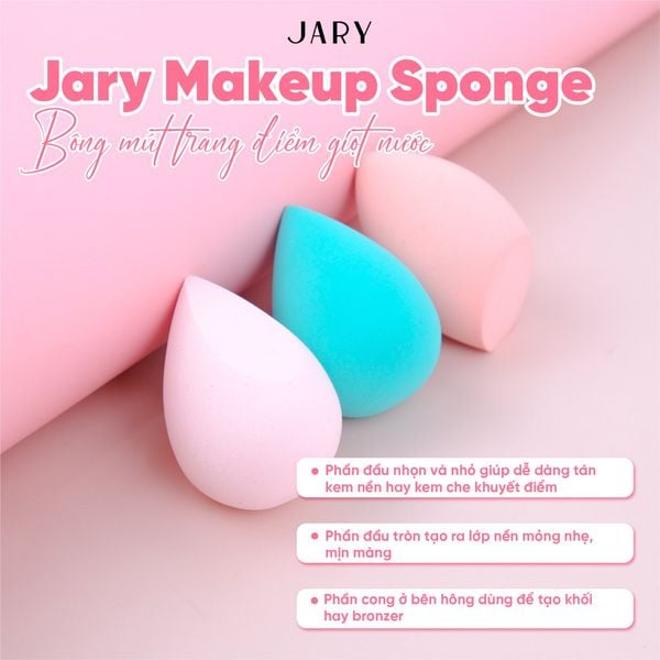 THÔNG TIN VỀ MÚT TRANG ĐIỂM BỌT BIỂN JARY MAKEUP SPONGE - S3