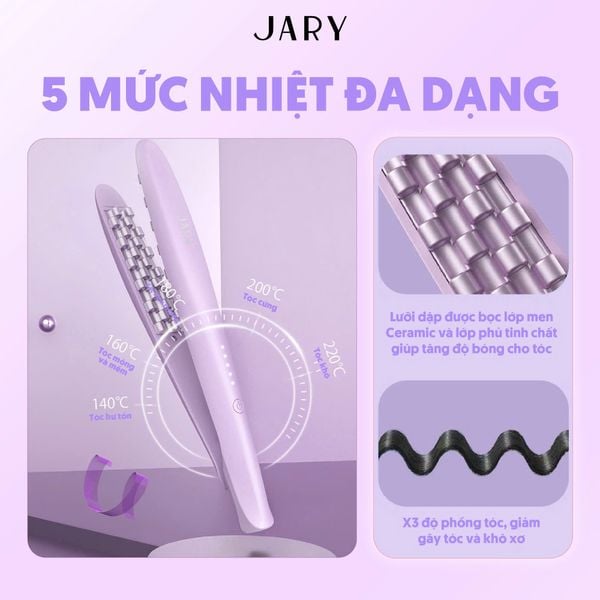 máy bấm tóc jary màu tím 3